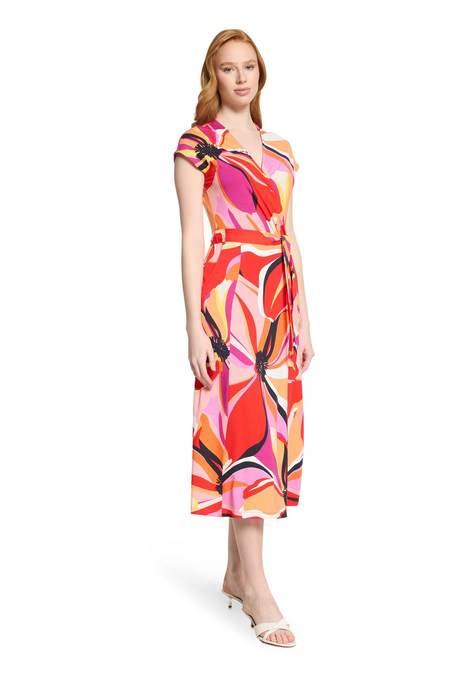 Jerseykleid (Red/pink)