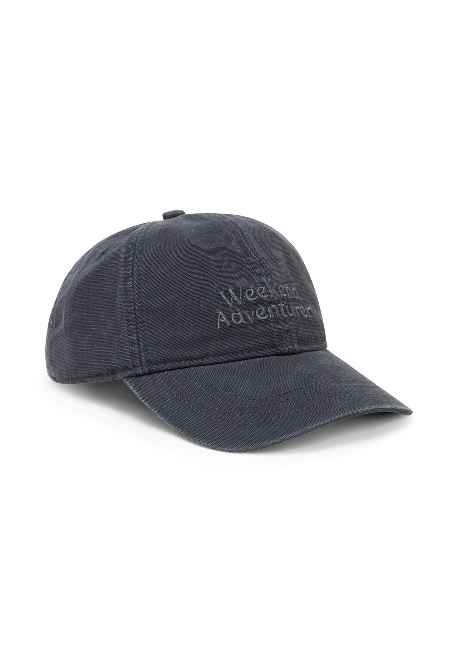 Cap aus Baumwolle mit Schriftzug (Dark Navy)