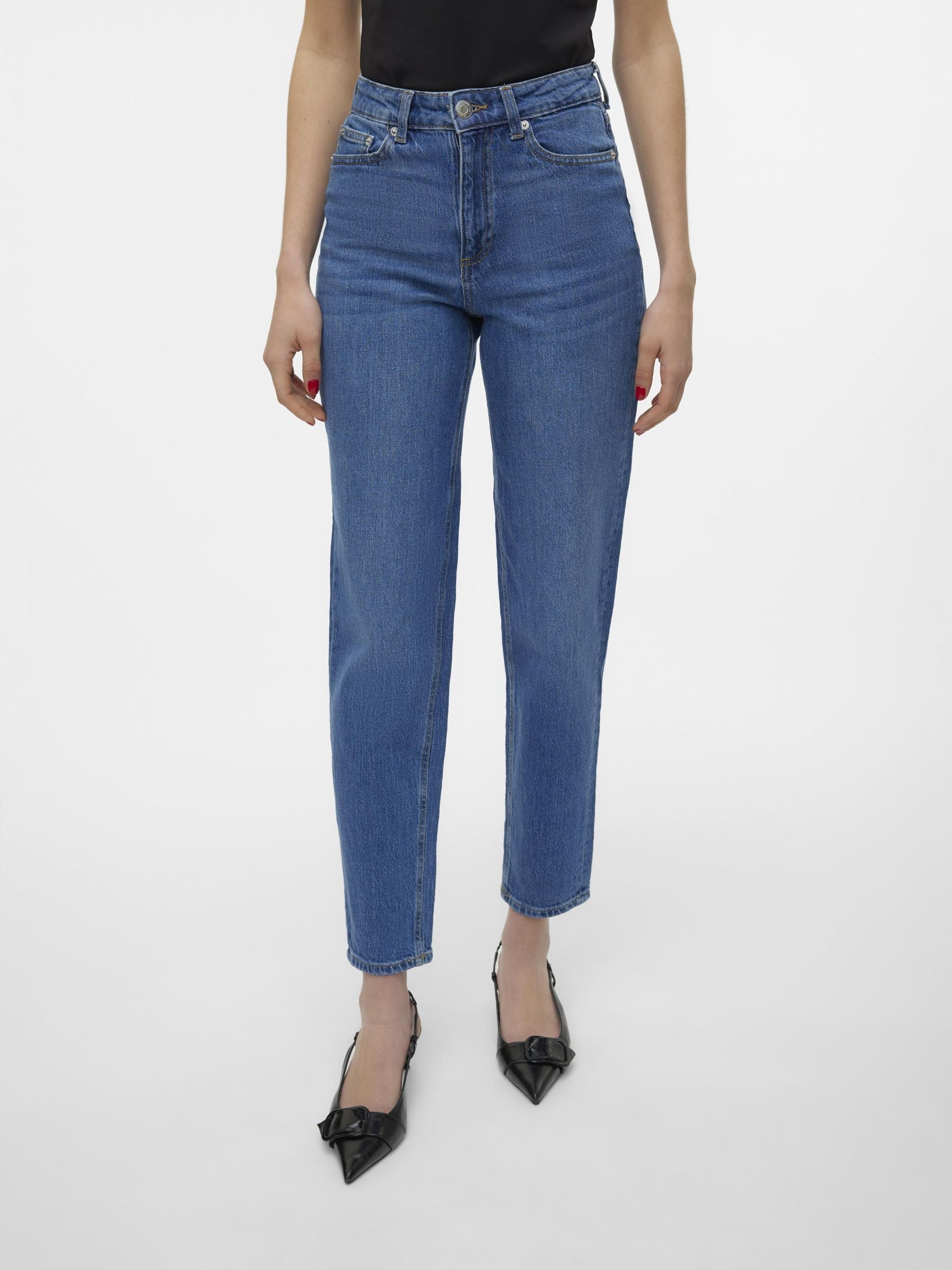 Vmtessa Hr Mom Jeans Ra380 Ga Noos (Medium Blue D)