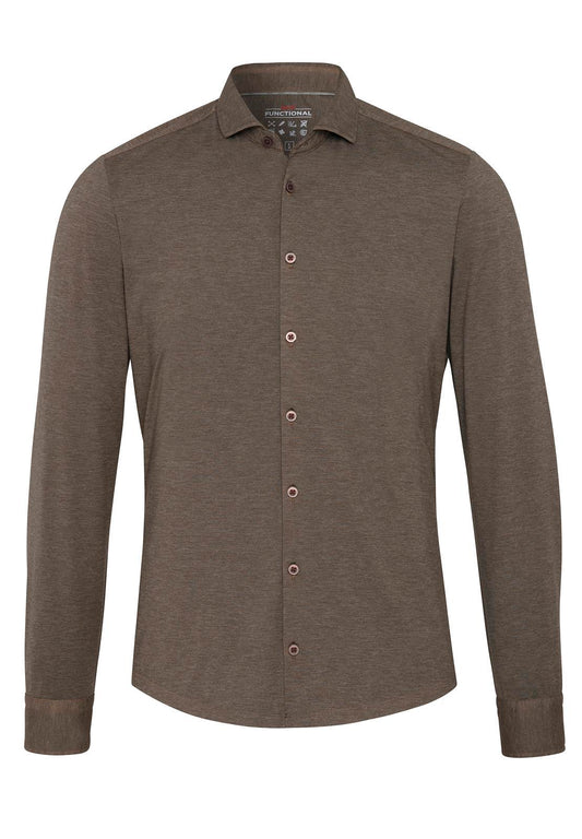 PURE- Functional Hemd Langarm (Uni Oliv)