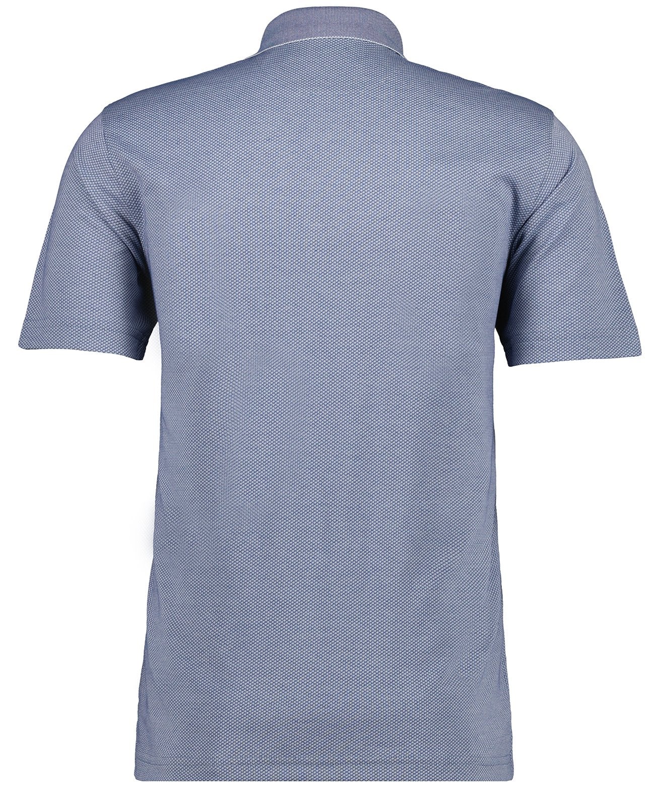 Softknit-Polo "Fischernetz" (Marine Mel)