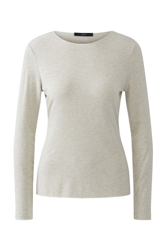 Langarmshirt (Light Beige Mel)
