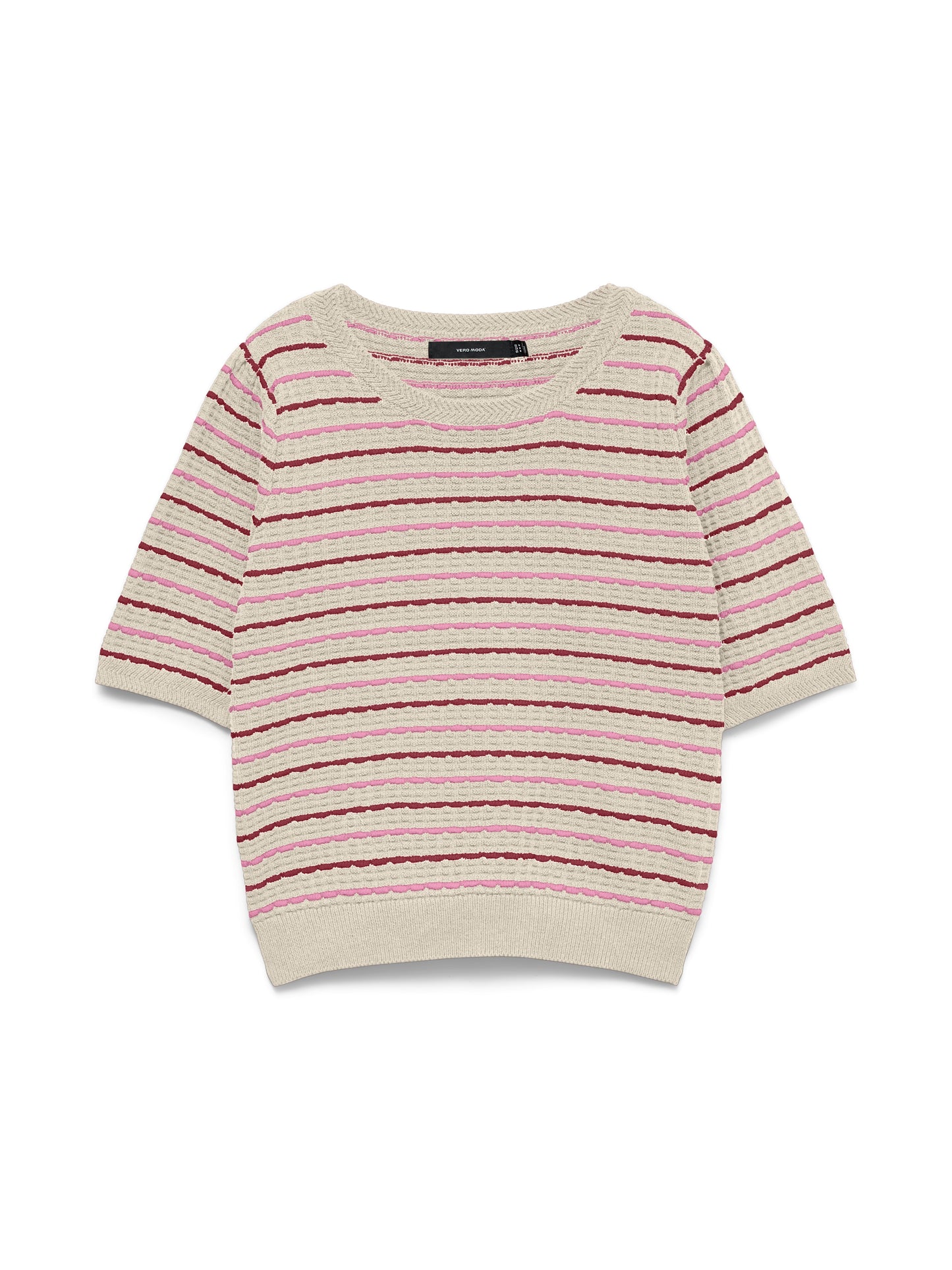 Vmmonica 2/4 O-neck Pullover Boo (Birch/biki)