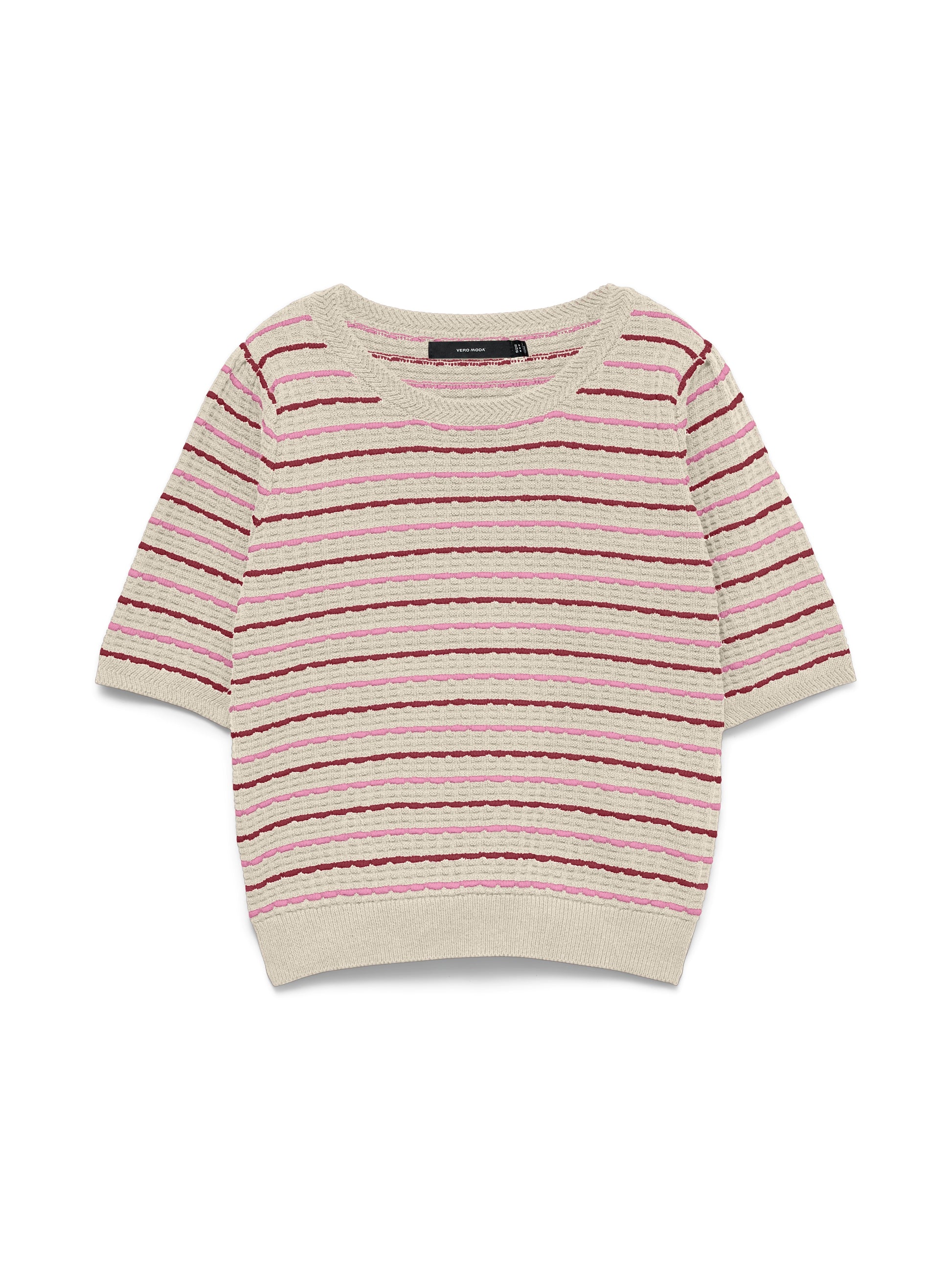 Vmmonica 2/4 O-neck Pullover Boo (Birch/biki)