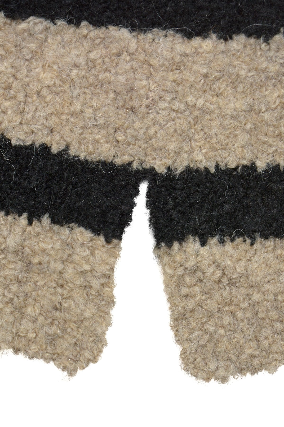 Stripe round neck Knit (Cappuccino Prin)