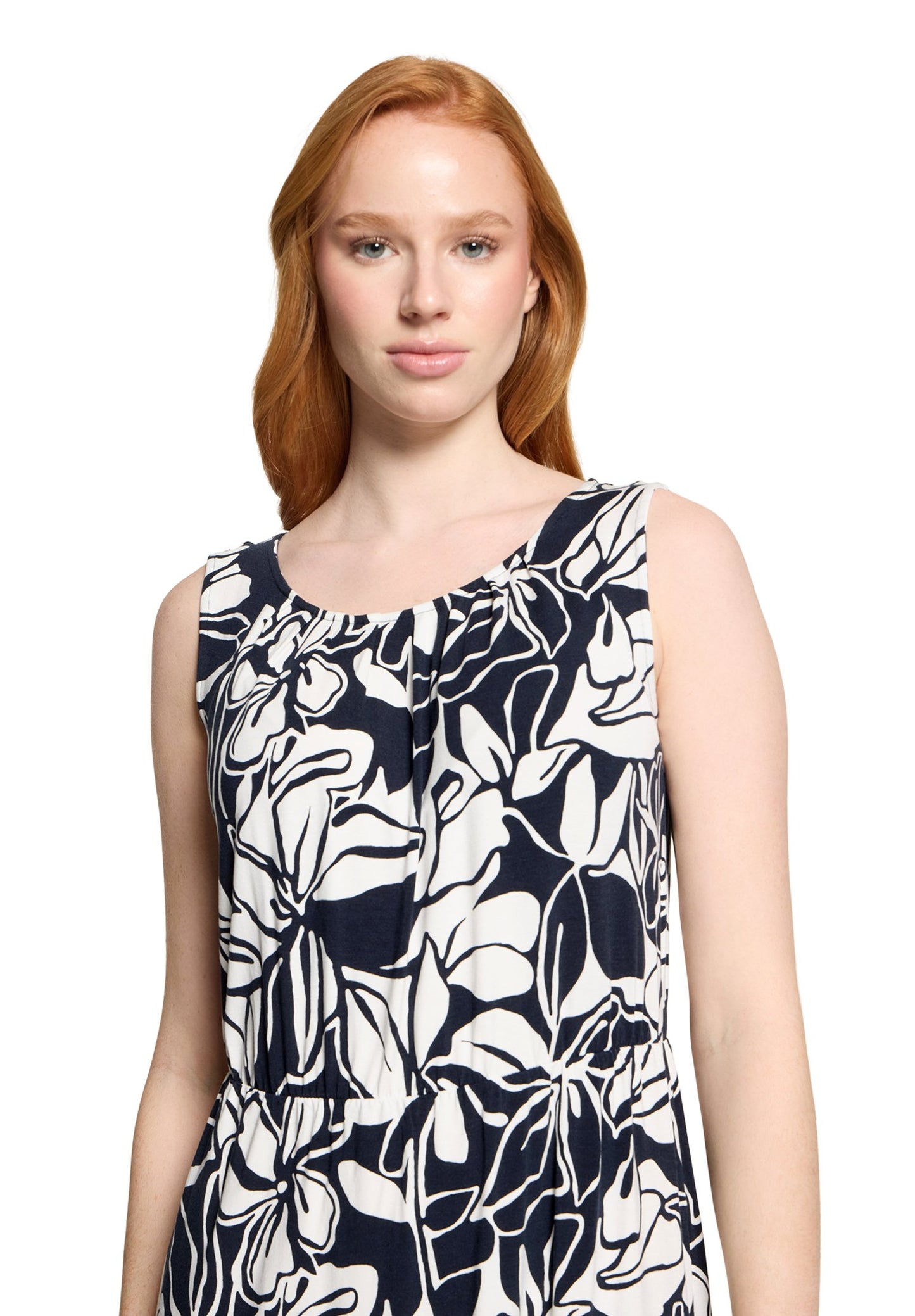 Sommerkleid (Dark Blue/cream)