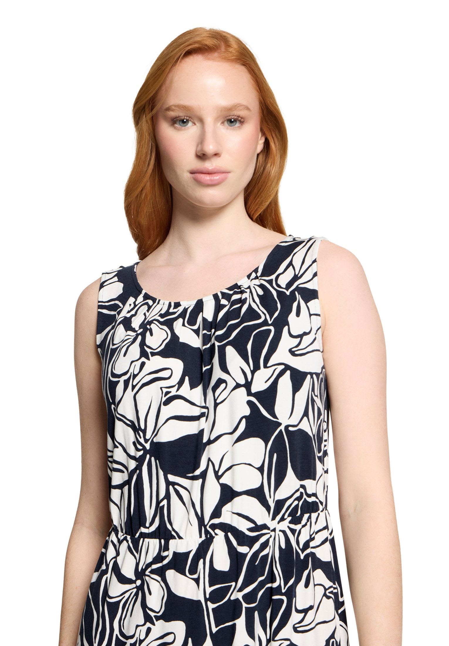 Sommerkleid (Dark Blue/cream)