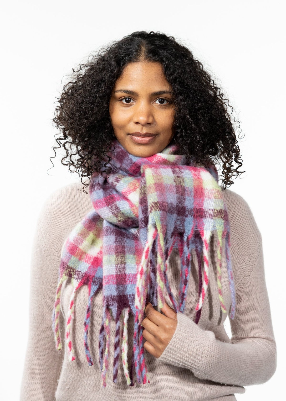 Plaity Scarf (Pink Fuchsia)