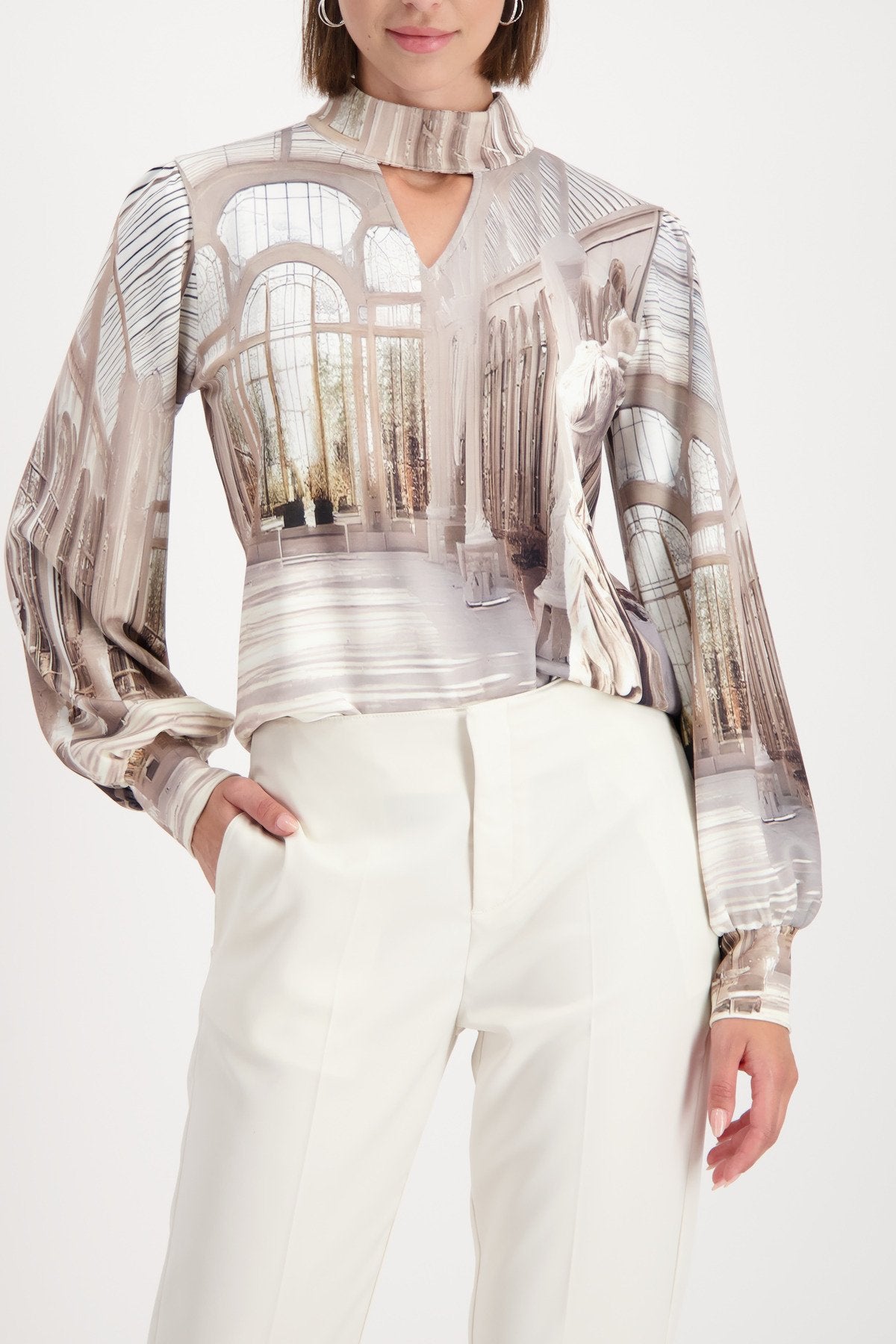 Sweatshirt (Almond Gemustert)