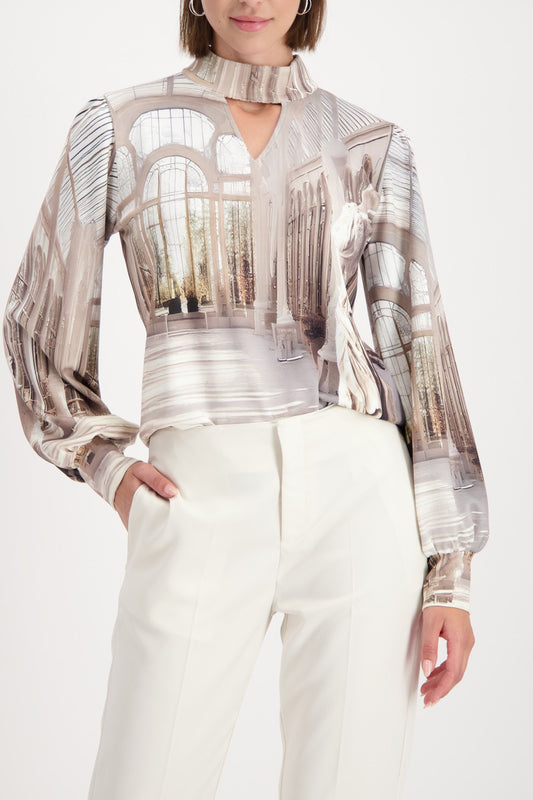 Sweatshirt (Almond Gemustert)