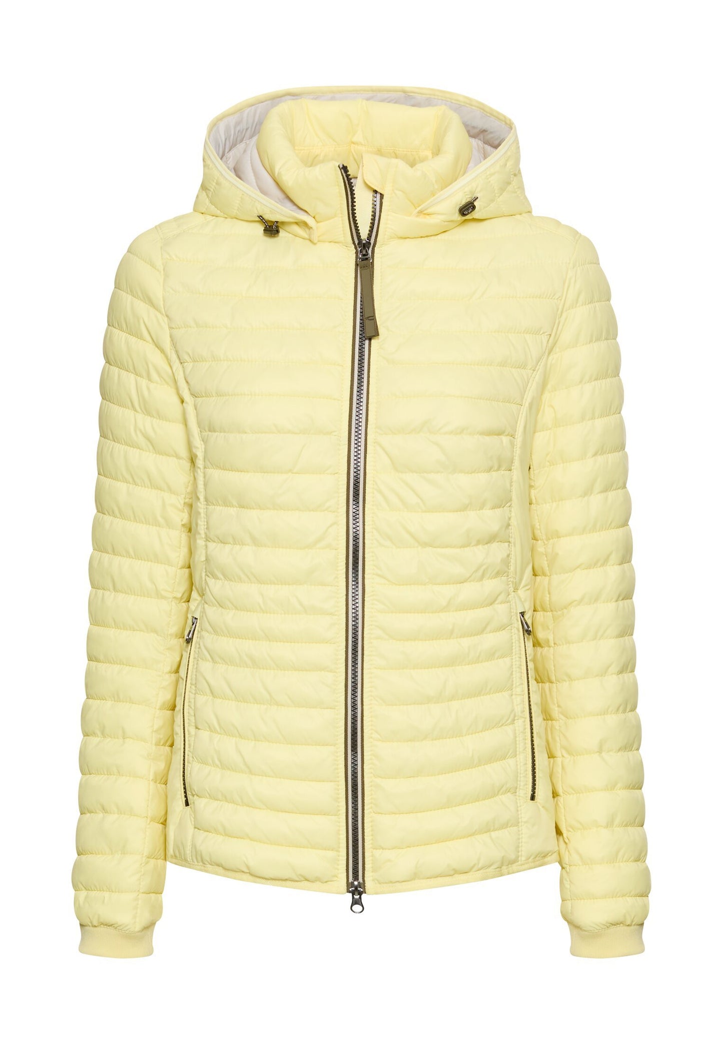 Gefütterte Jacke mit abnehmbarer Kapuze (Lemon)