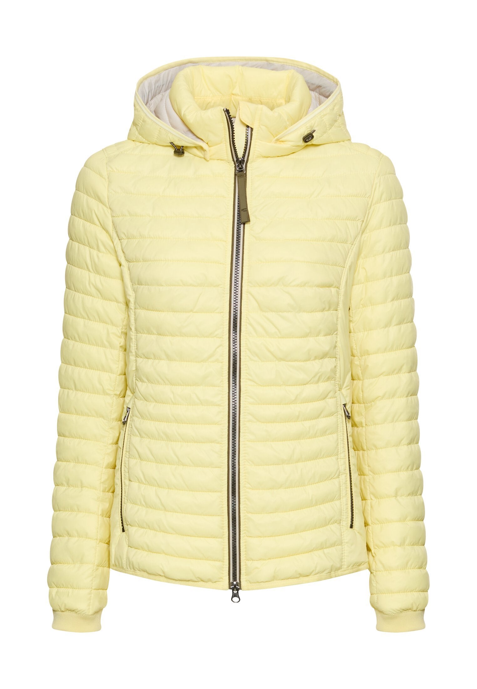 Gefütterte Jacke mit abnehmbarer Kapuze (Lemon)