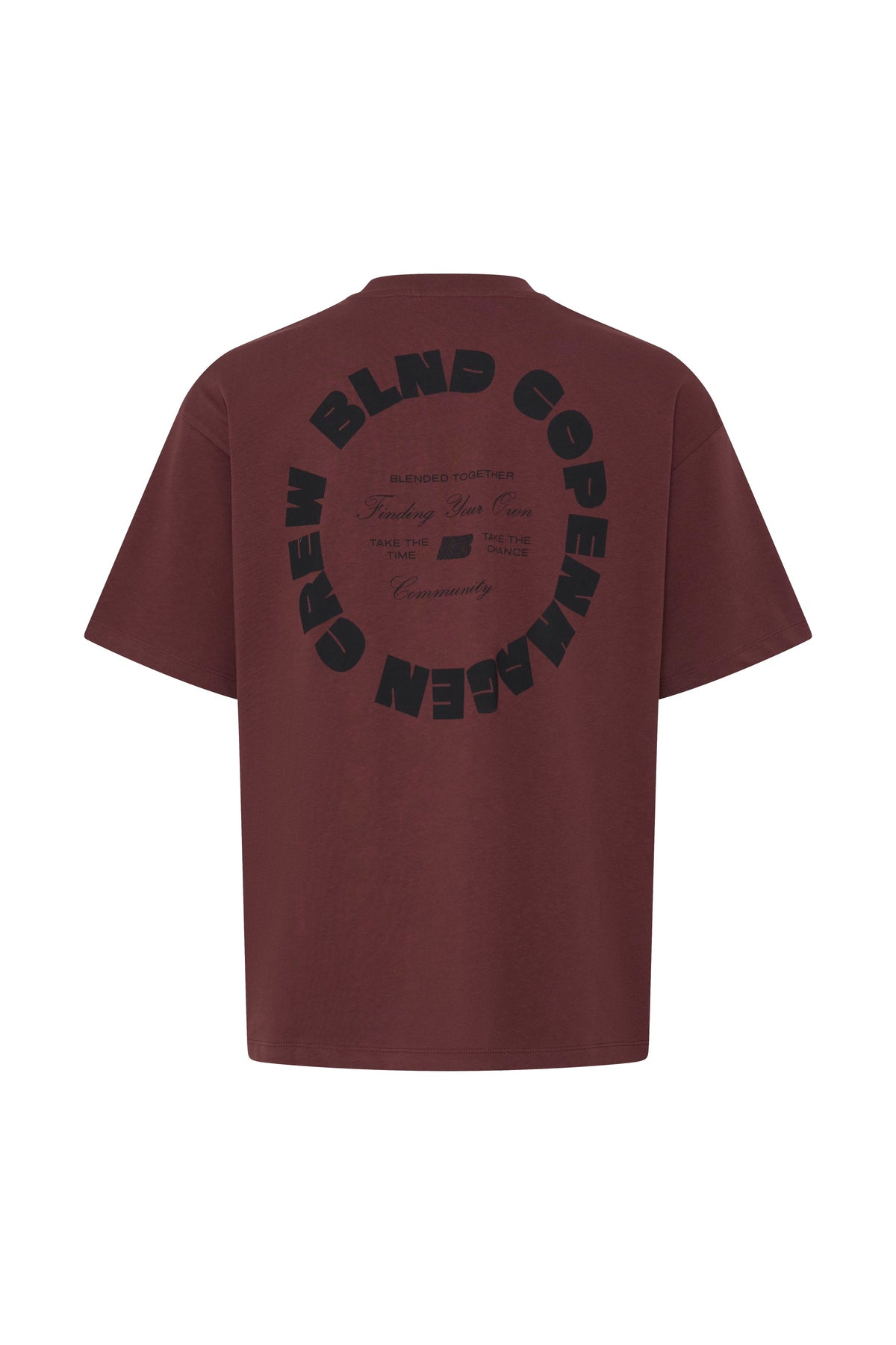 Bhlucius S/s Wash Print Tee (Rum Raisin)