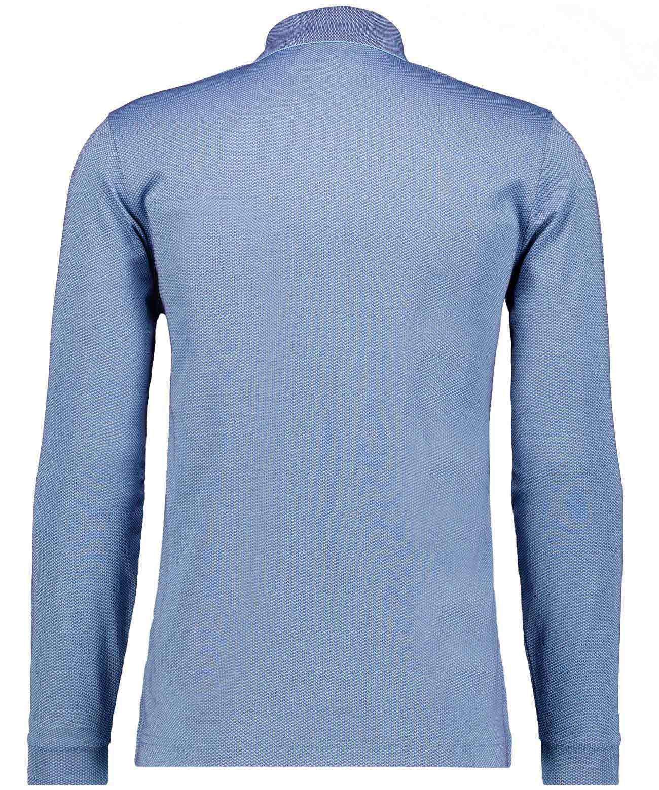 Poloshirt langarm (Blau)