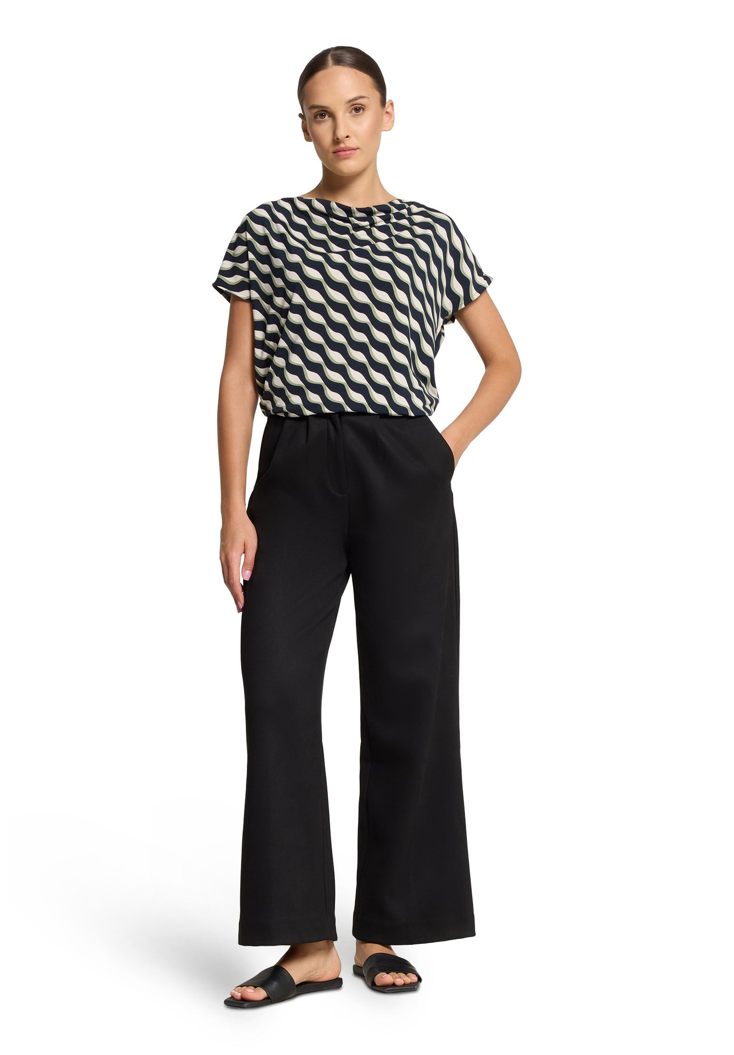 Printshirt (Dark Blue/green)