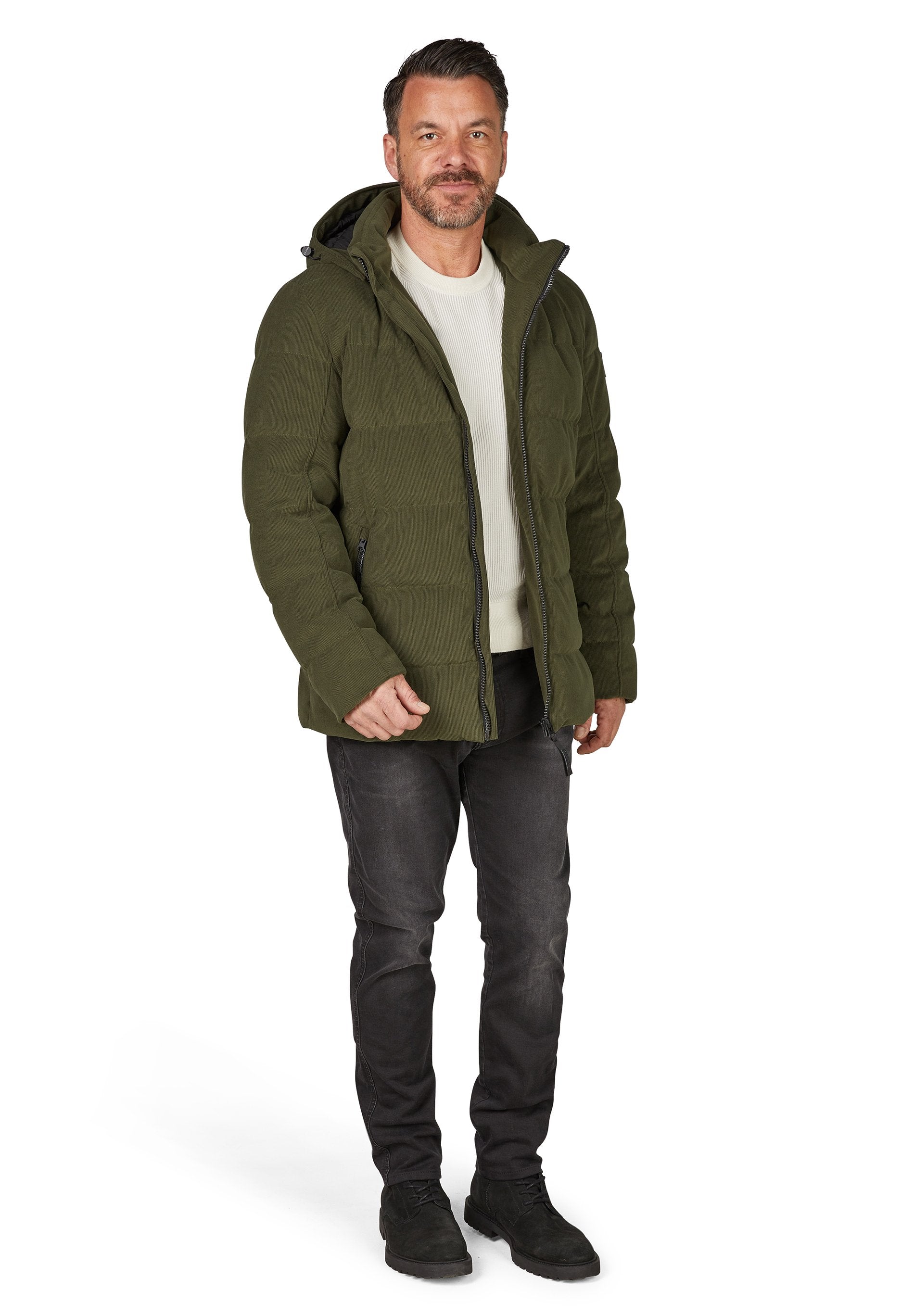 Winterjacke Cord (Green Olive)
