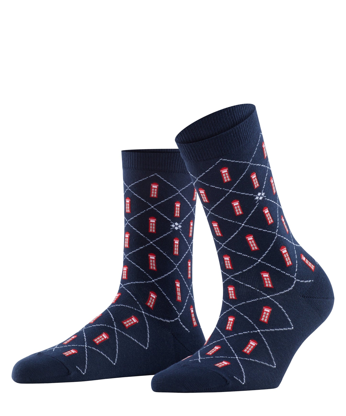 Burlington Phone Booth Damen Socken (Marine)