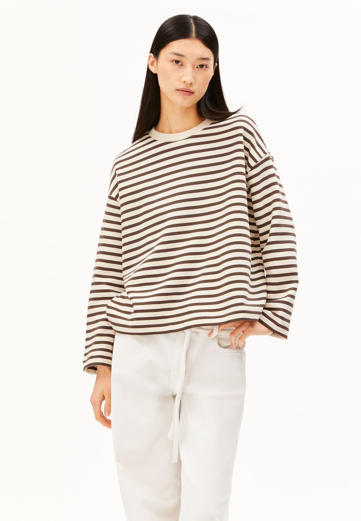Frankaa Maarlen Stripe Sweat (Undyed-clayston)