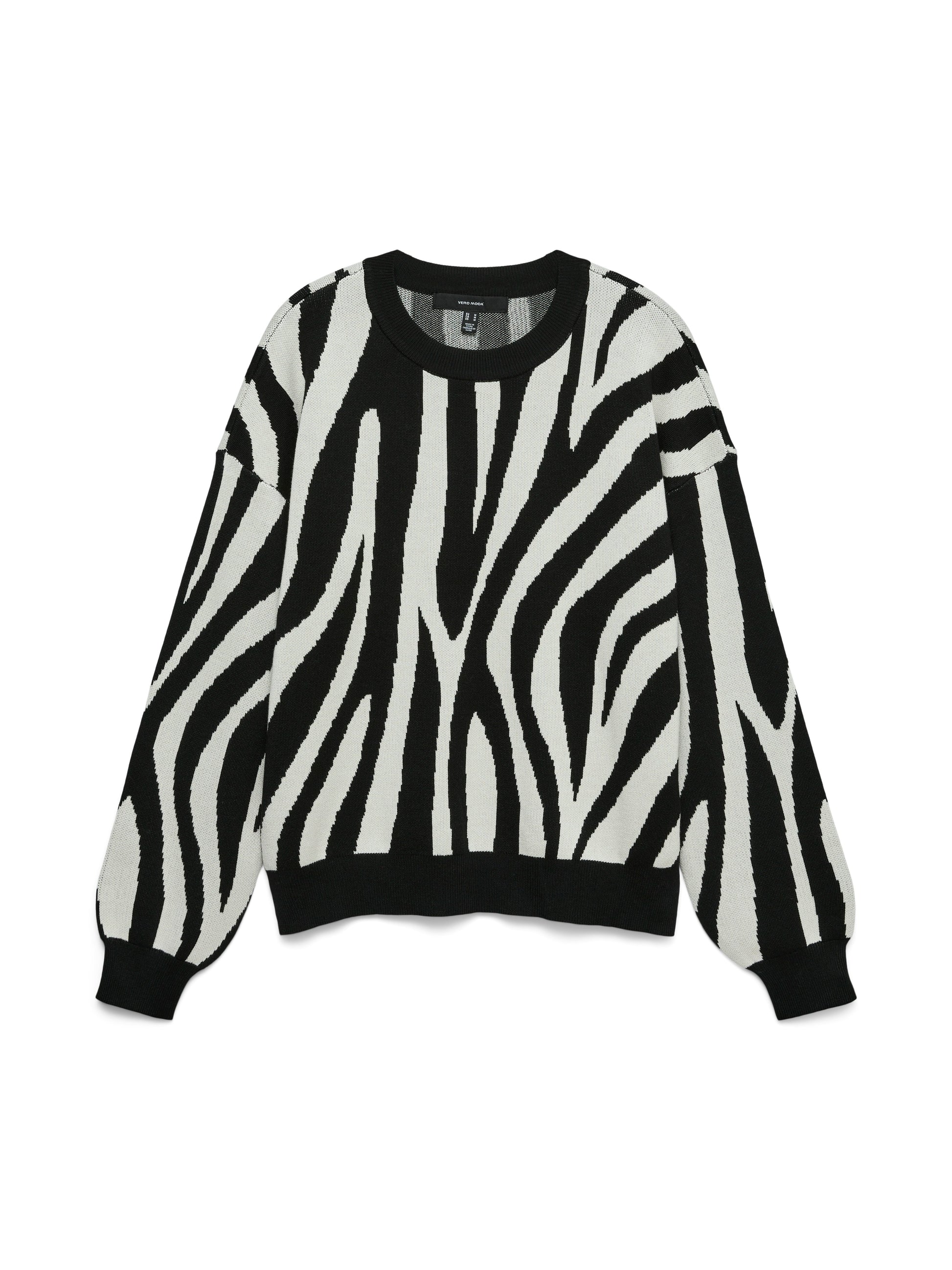Vmsiljeanimal Ls O-nck Pullover Ga Noos (Birch/w. B)