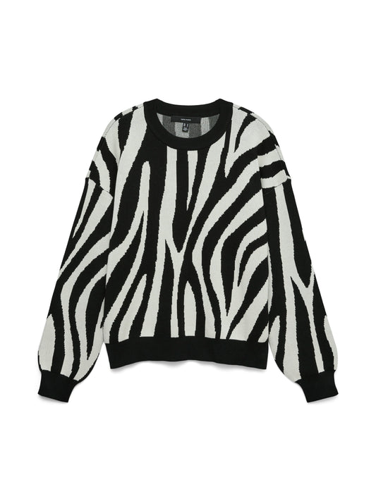 Vmsiljeanimal Ls O-nck Pullover Ga Noos (Birch/w. B)