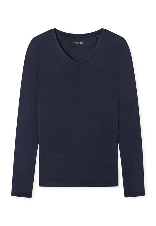 Langarmshirt (Blau)