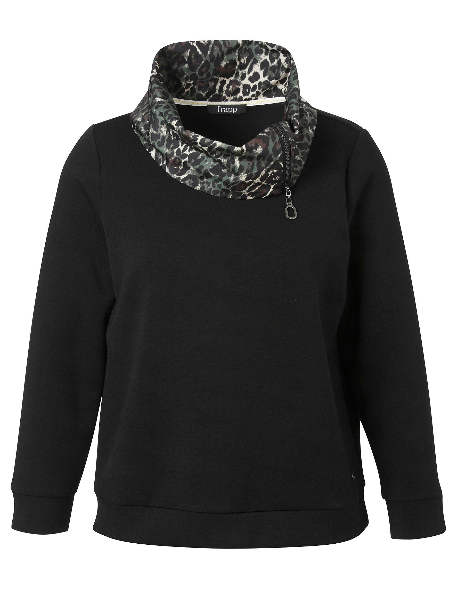 Sweatshirt Kragen 1/1 Arm (Black Multicolor)