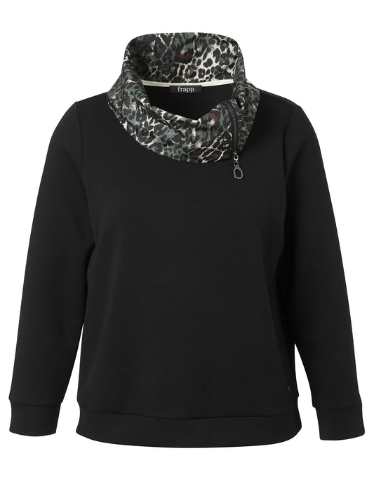 Sweatshirt Kragen 1/1 Arm (Black Multicolor)