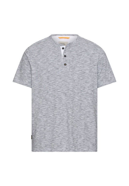 T-Shirt mit Knopfleiste (White)