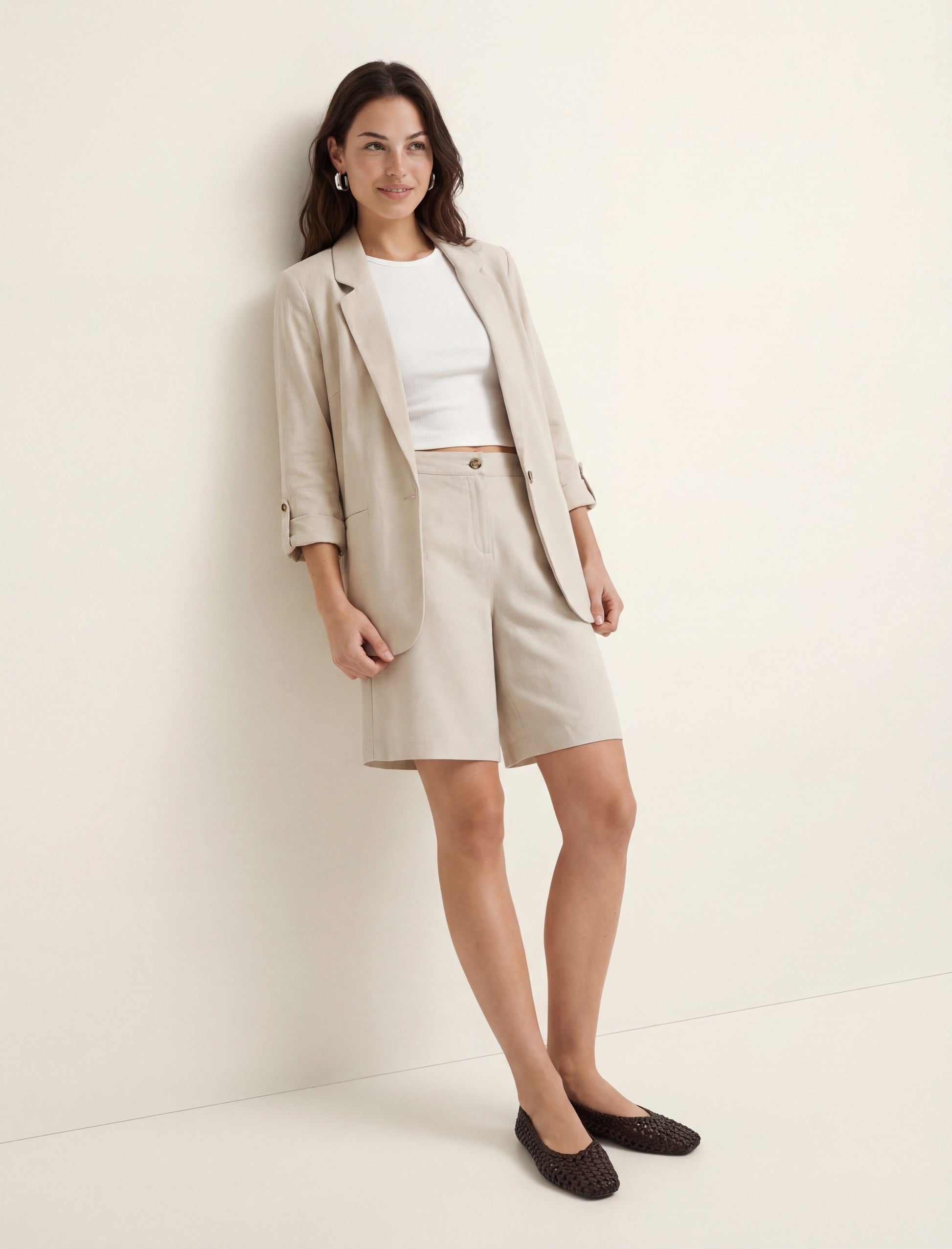 Vmjesmilo 3/4 Loose Blazer Wvn Noos (Silver Lining)