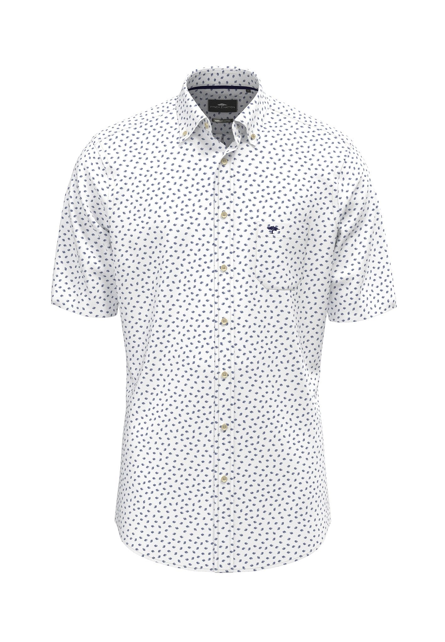 Seersucker Print, B.D., 1/2 (Navy)