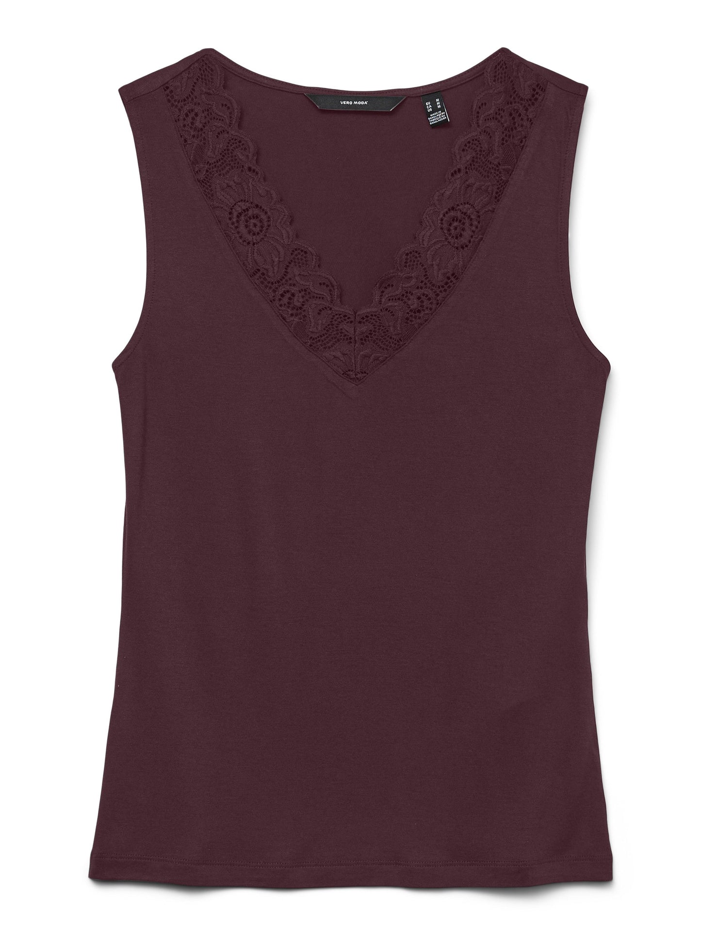 Vmrosa Sl V-neck Top Jrs Noos (Winetasting)