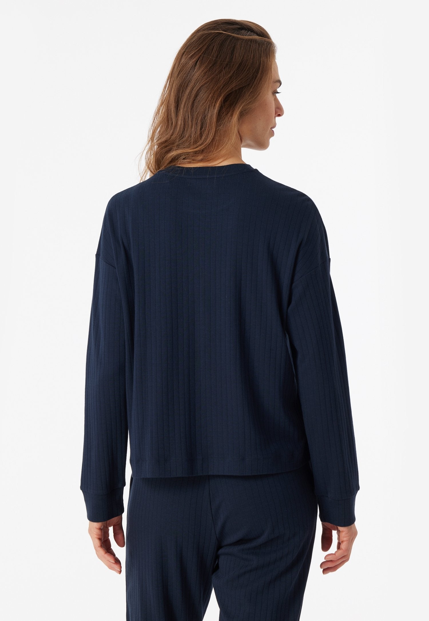 Shirt Langarm (Nachtblau)