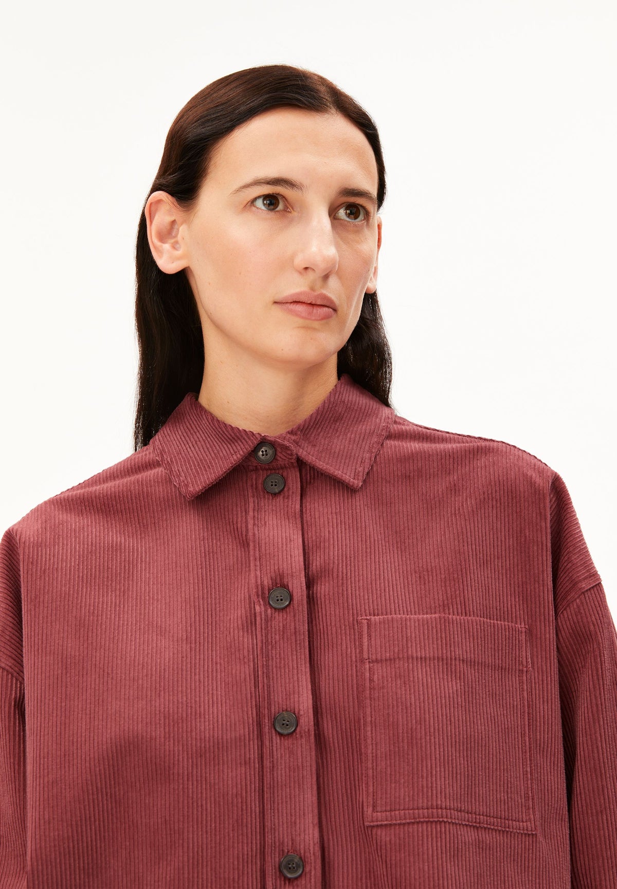 Nalaani Corduroy Blouse (Velvet Ember)