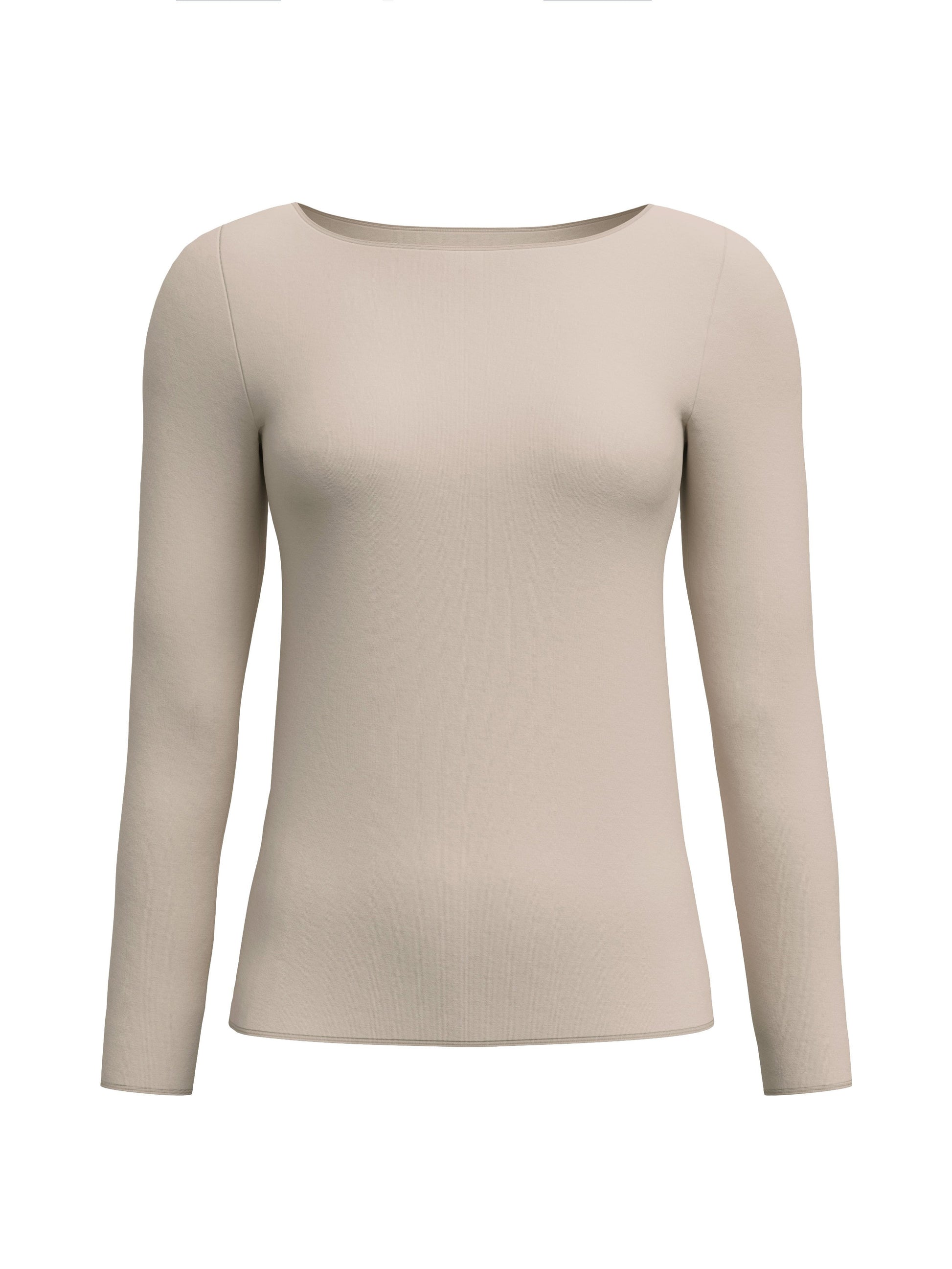 DAMEN Top langarm (Autumn Bark Melé)