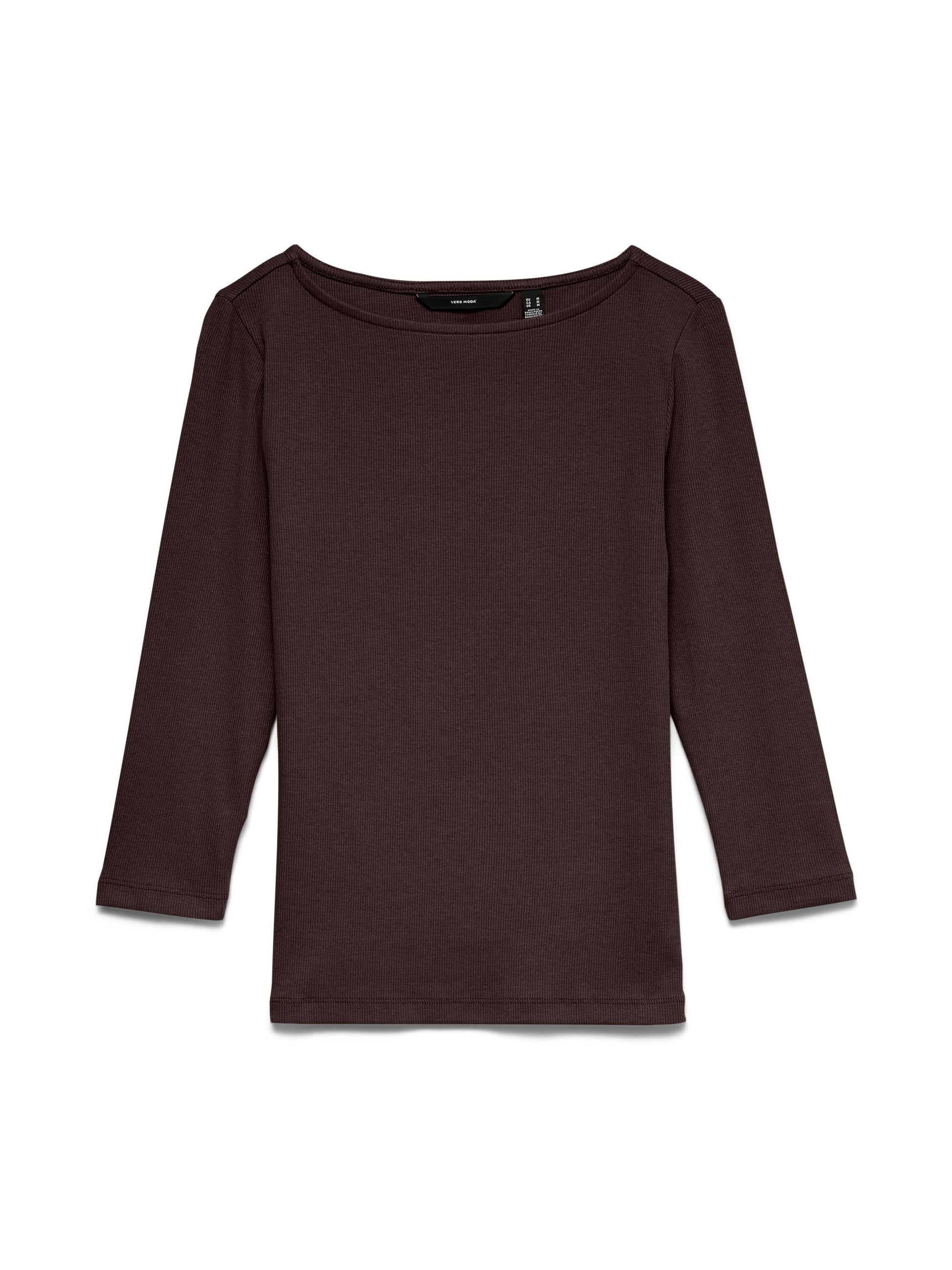 Vmchloe Panda 3/4 Boatneck Top Jrs (Chocolate Tor)