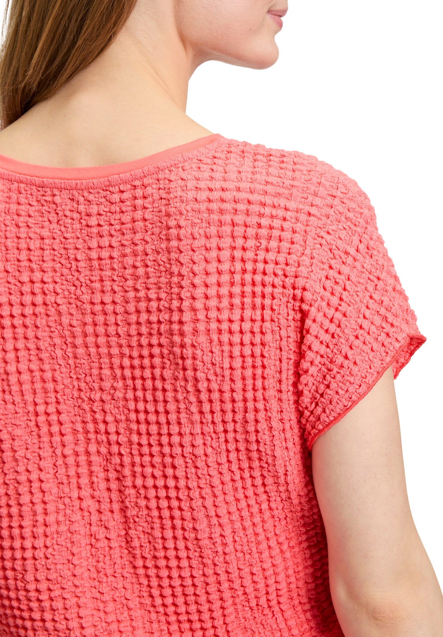 Strukturshirt (Hot Coral)