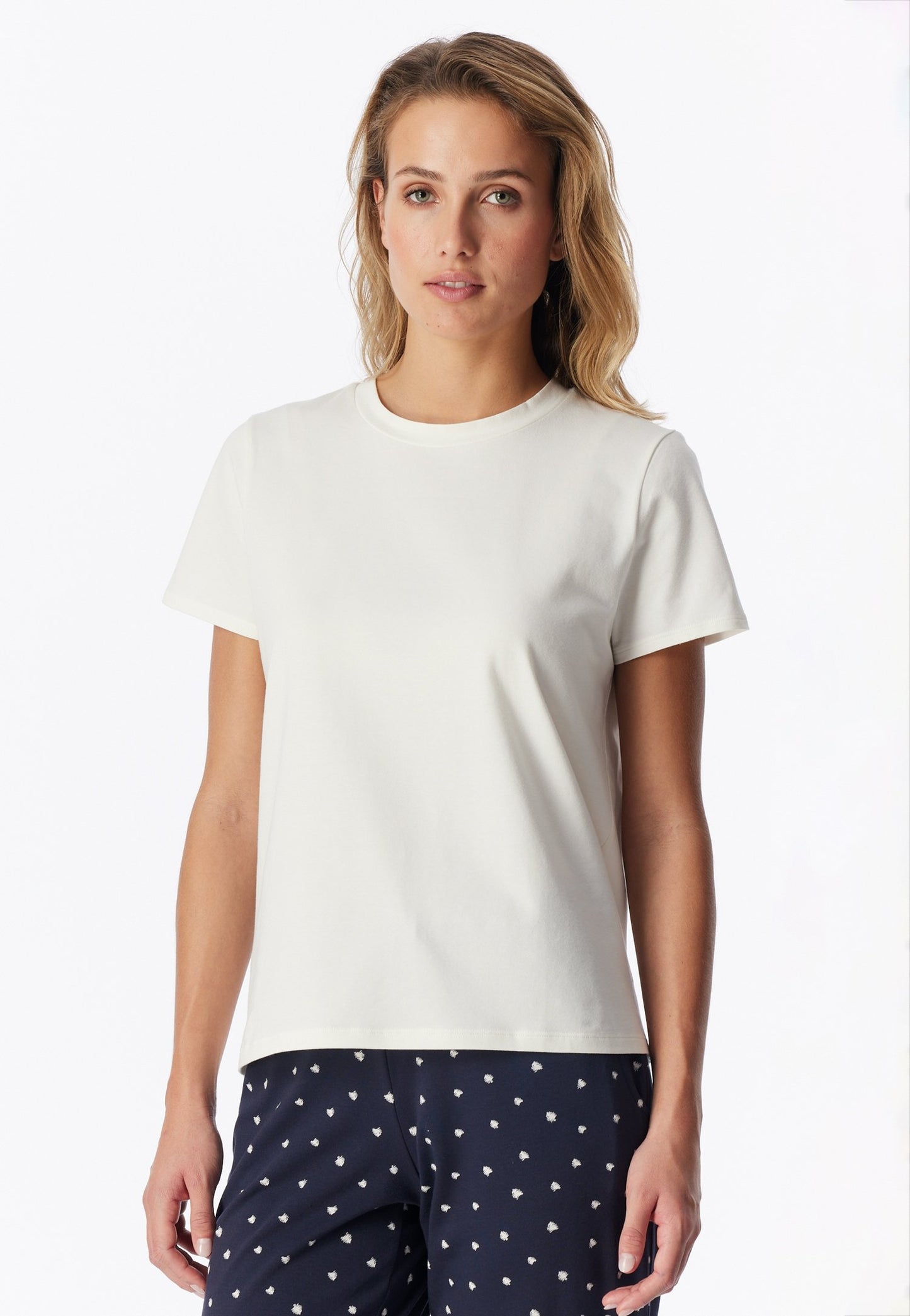 T-Shirt Rundhals (Naturweiss)