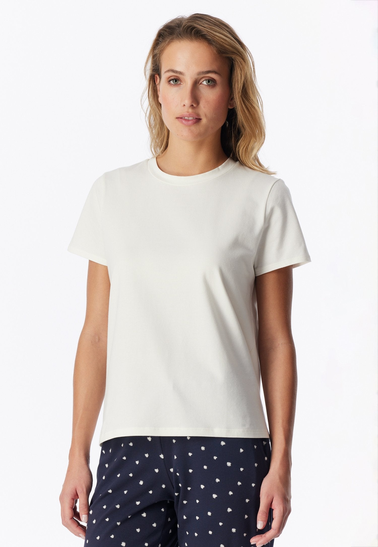 T-Shirt Rundhals (Naturweiss)