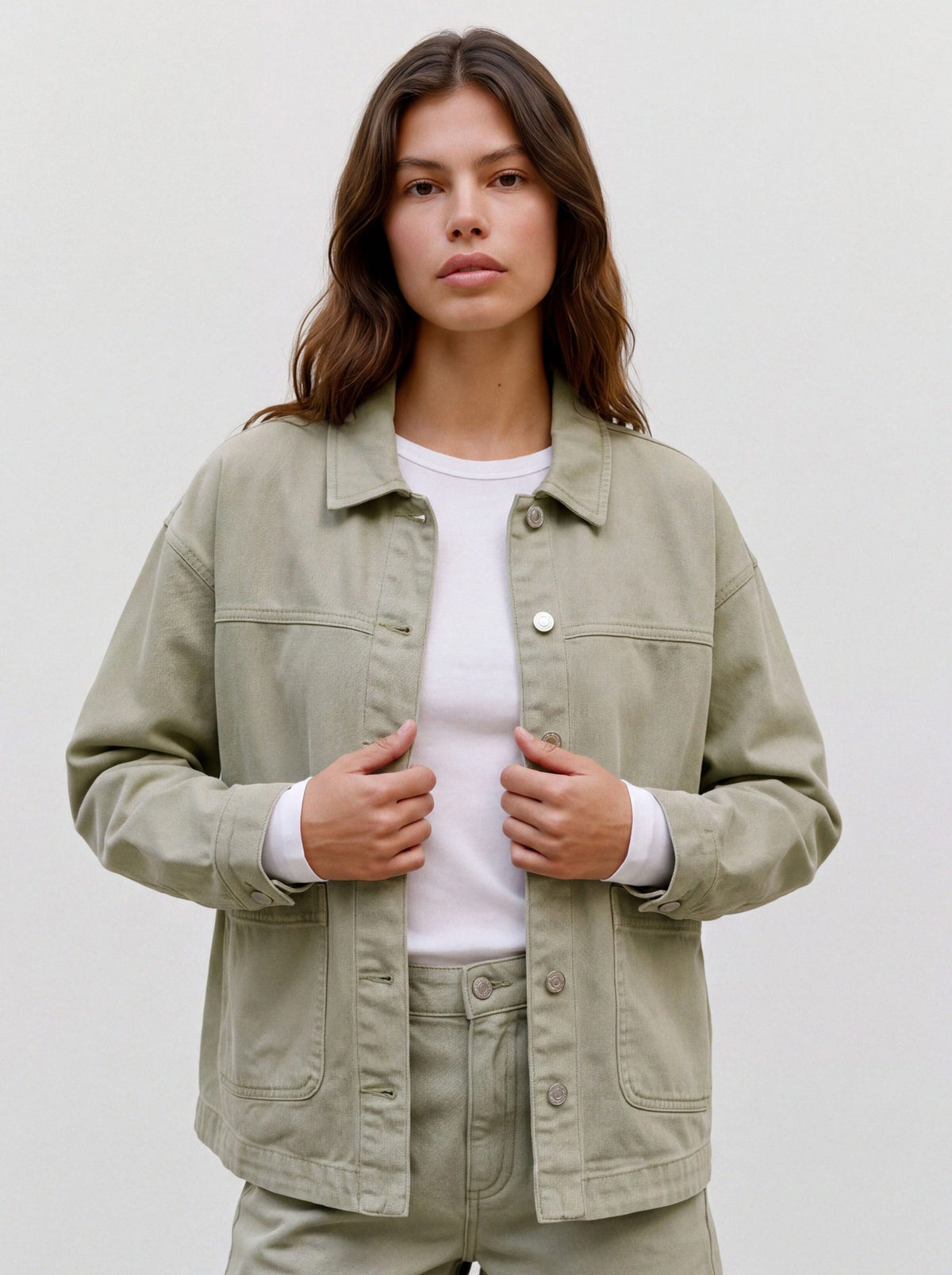 Vmjamie Ls Denim Shacket Mix Ga Noos (Laurel Wre)
