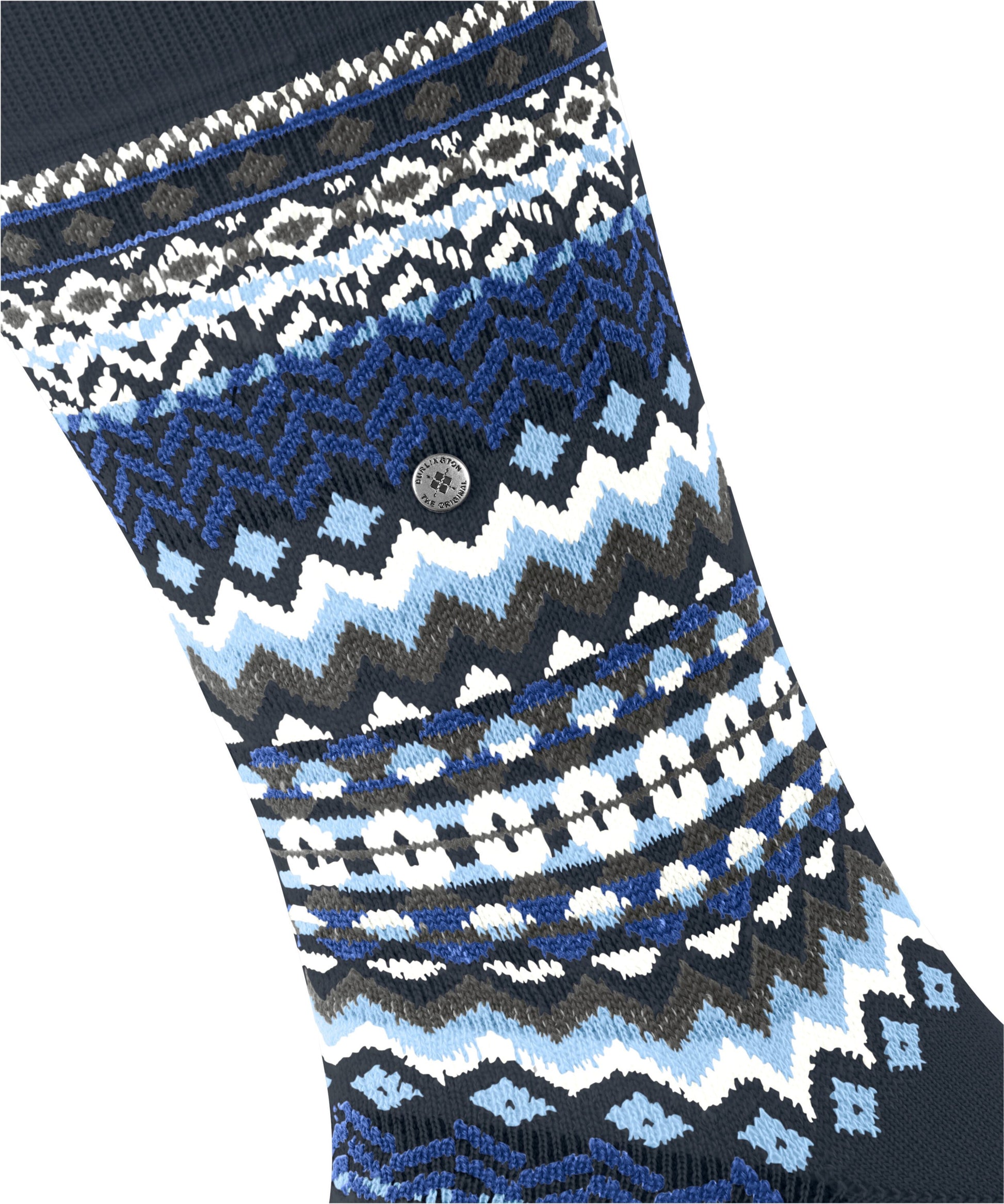 Burlington Fair Isle Herren (Marine)