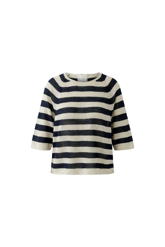Leinen Pullover (Lt Stone Blue)