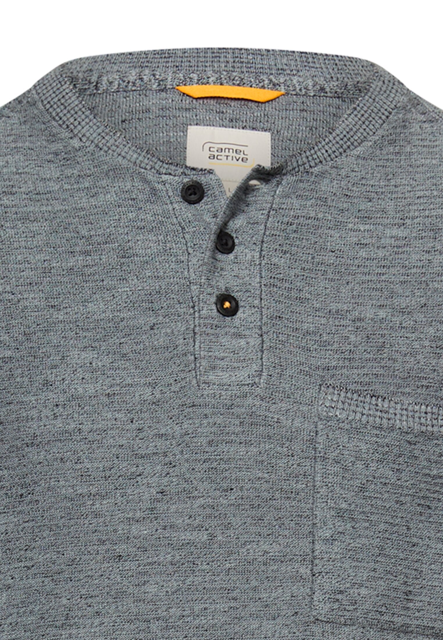Pullover mit Knopfleiste (Stormy Blue)