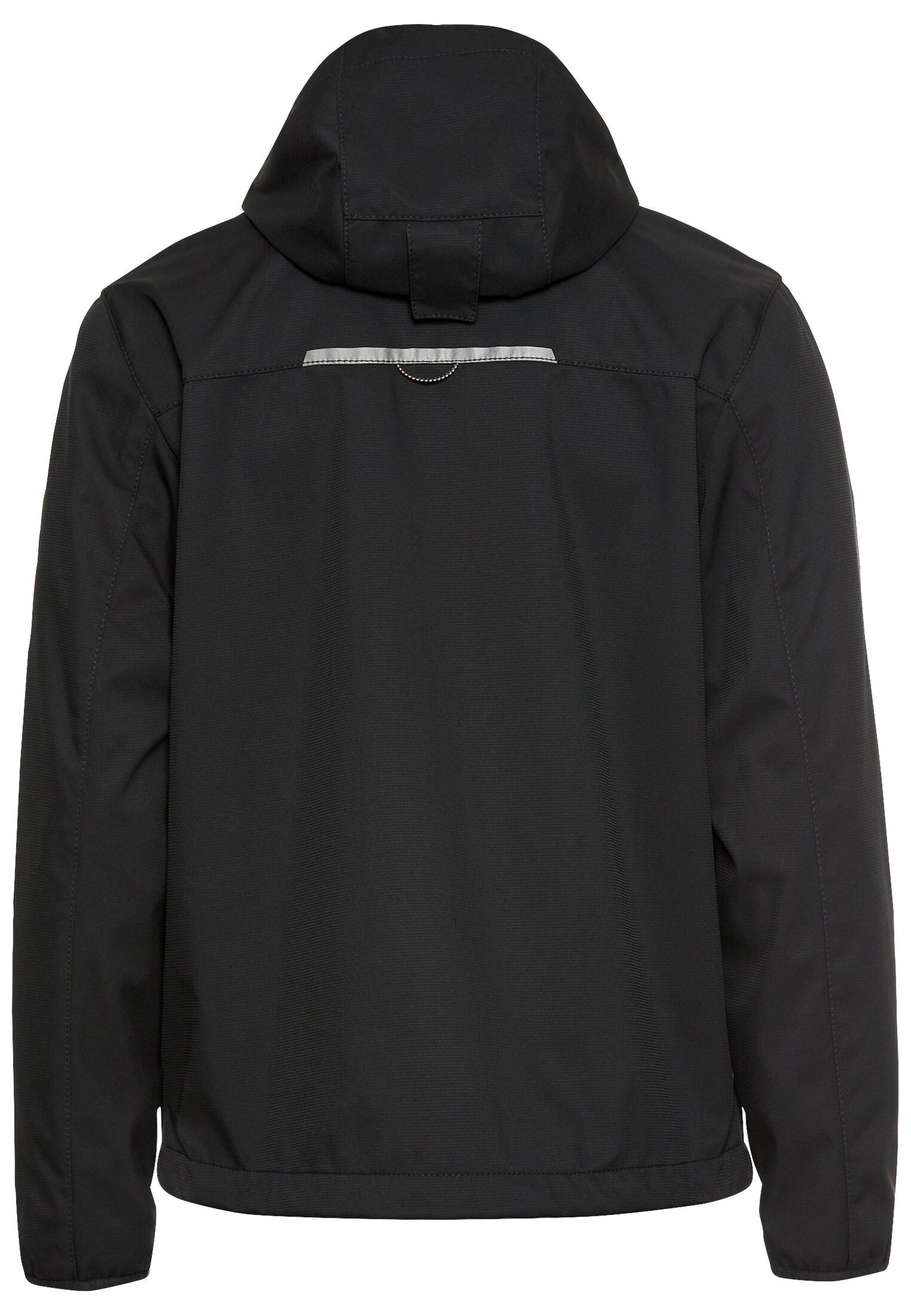 Wasseravbweisende Softshell-Jacke mit abnehmbarer Kapuze (Asphalt)