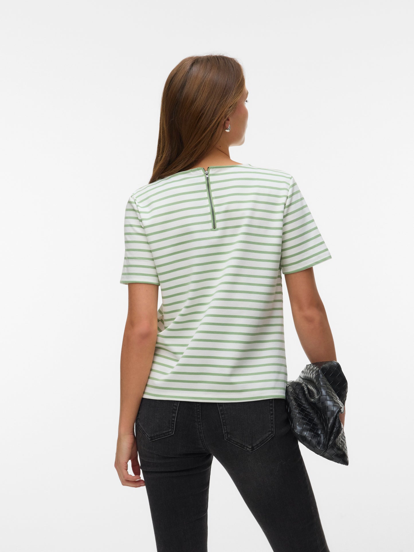 Vmabby Ss Zip Top Jrs Noos (Snow White)