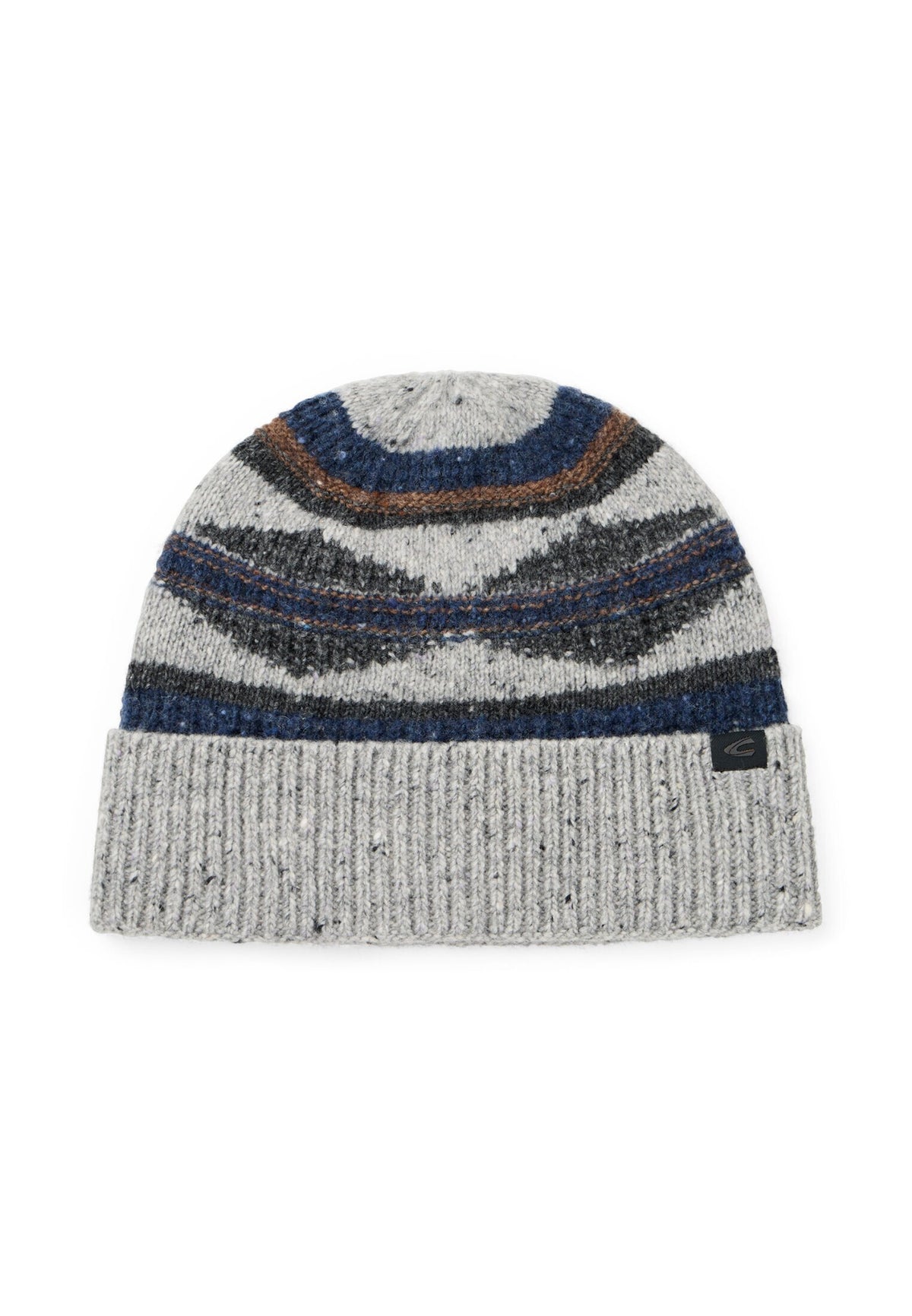 Strickmütze mit modernem Muster (Dust Grey)