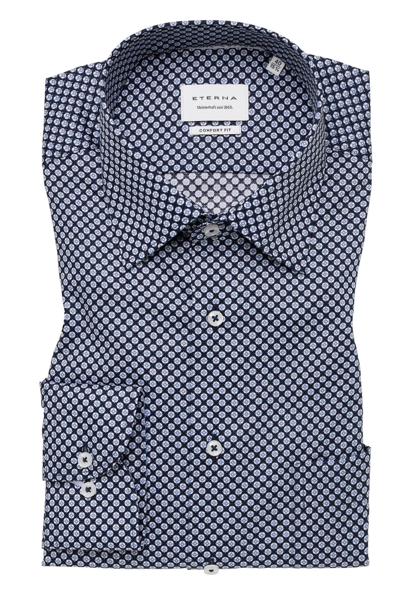 Hemd Twill Langarm (Marine)