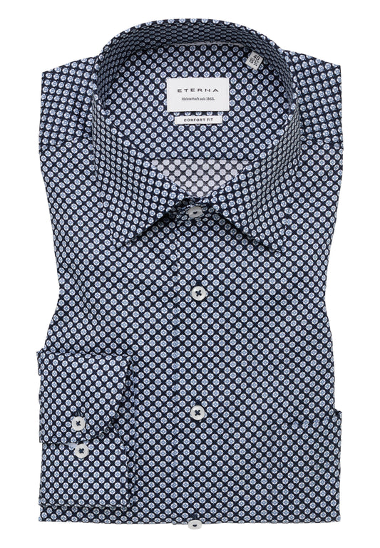 Hemd Twill Langarm (Marine)