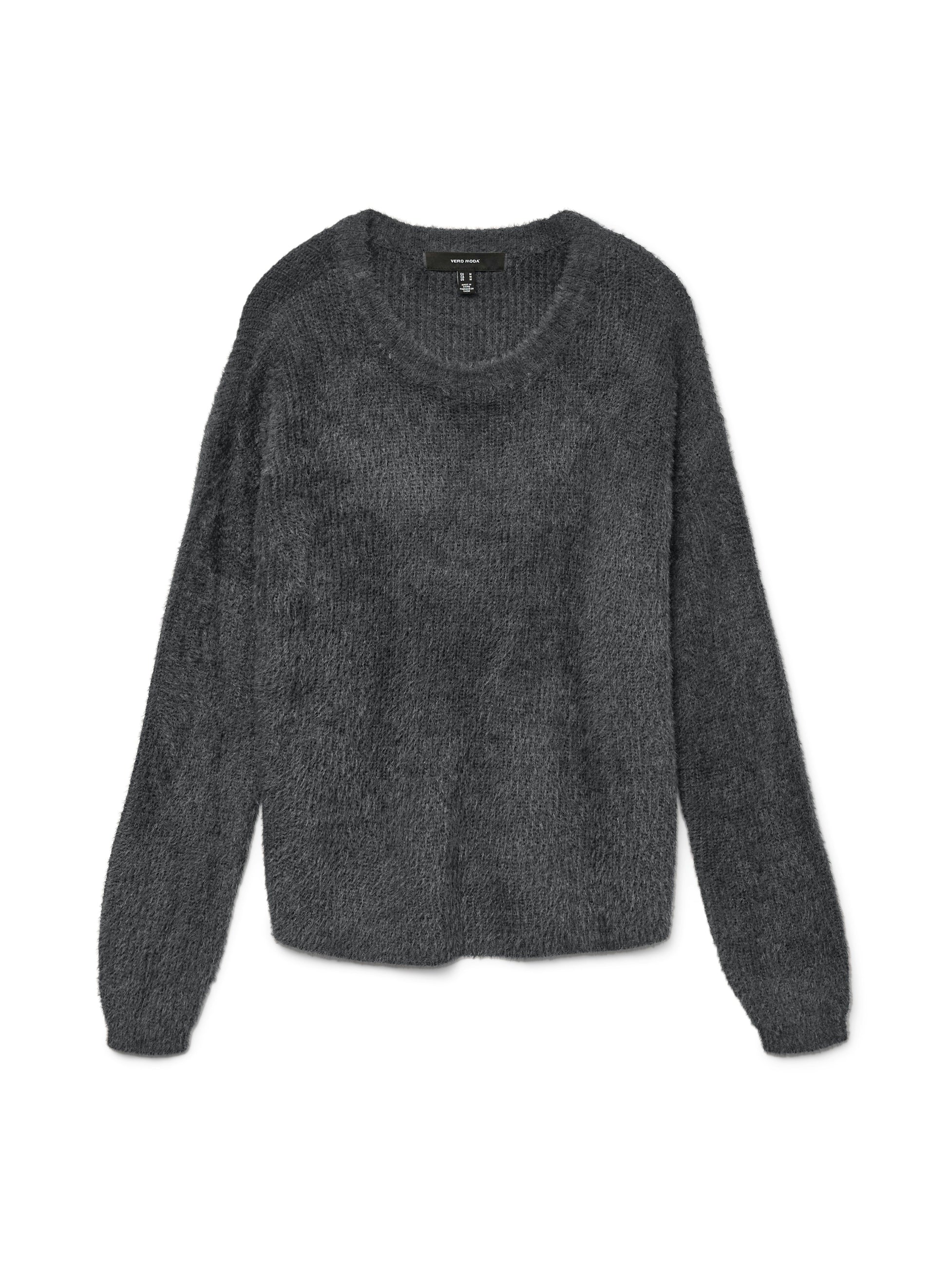 Vmpuff Ls O-neck Pullover Boo (Asphalt)