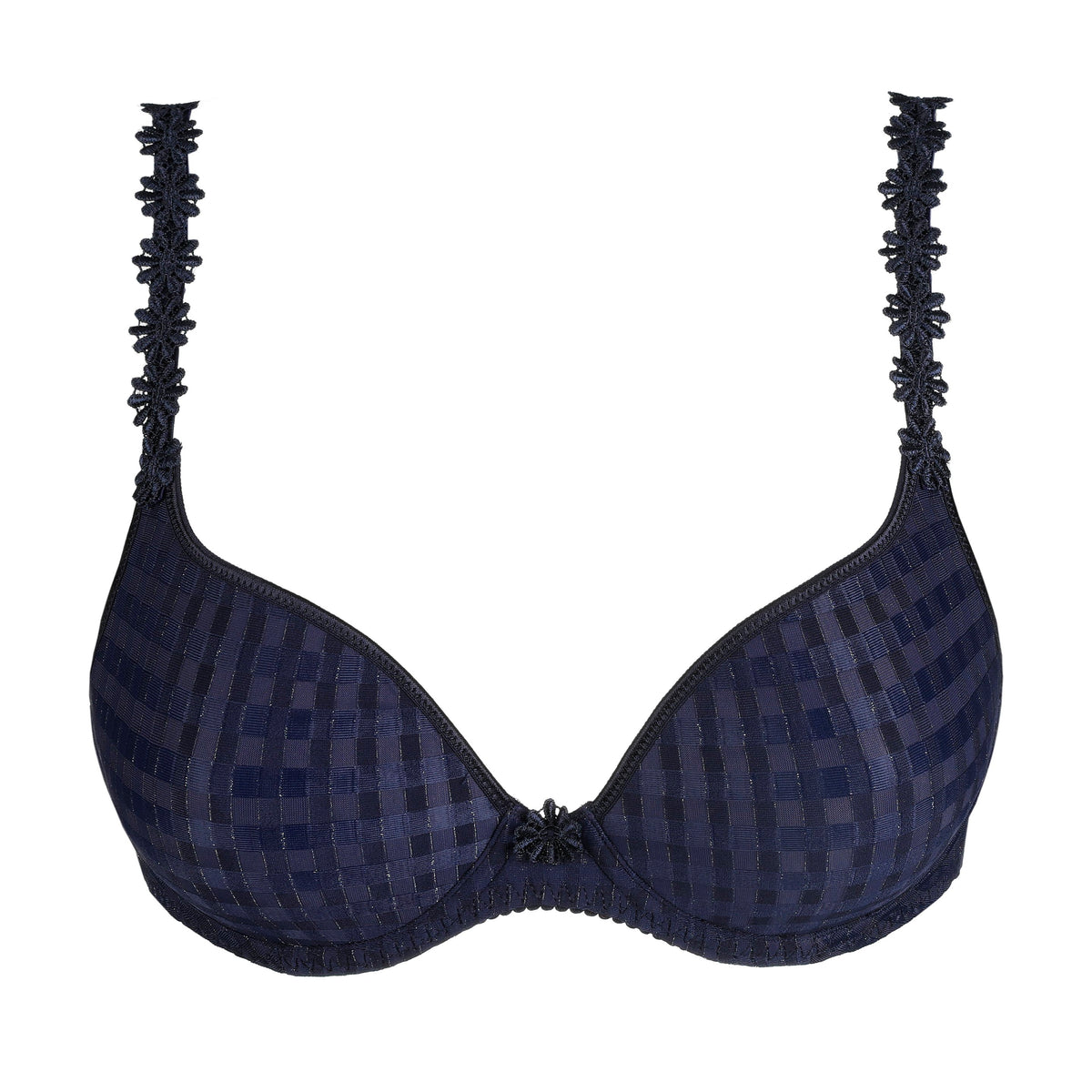 AVERO velvet blue Unterlegter BH Herzform (Vel)