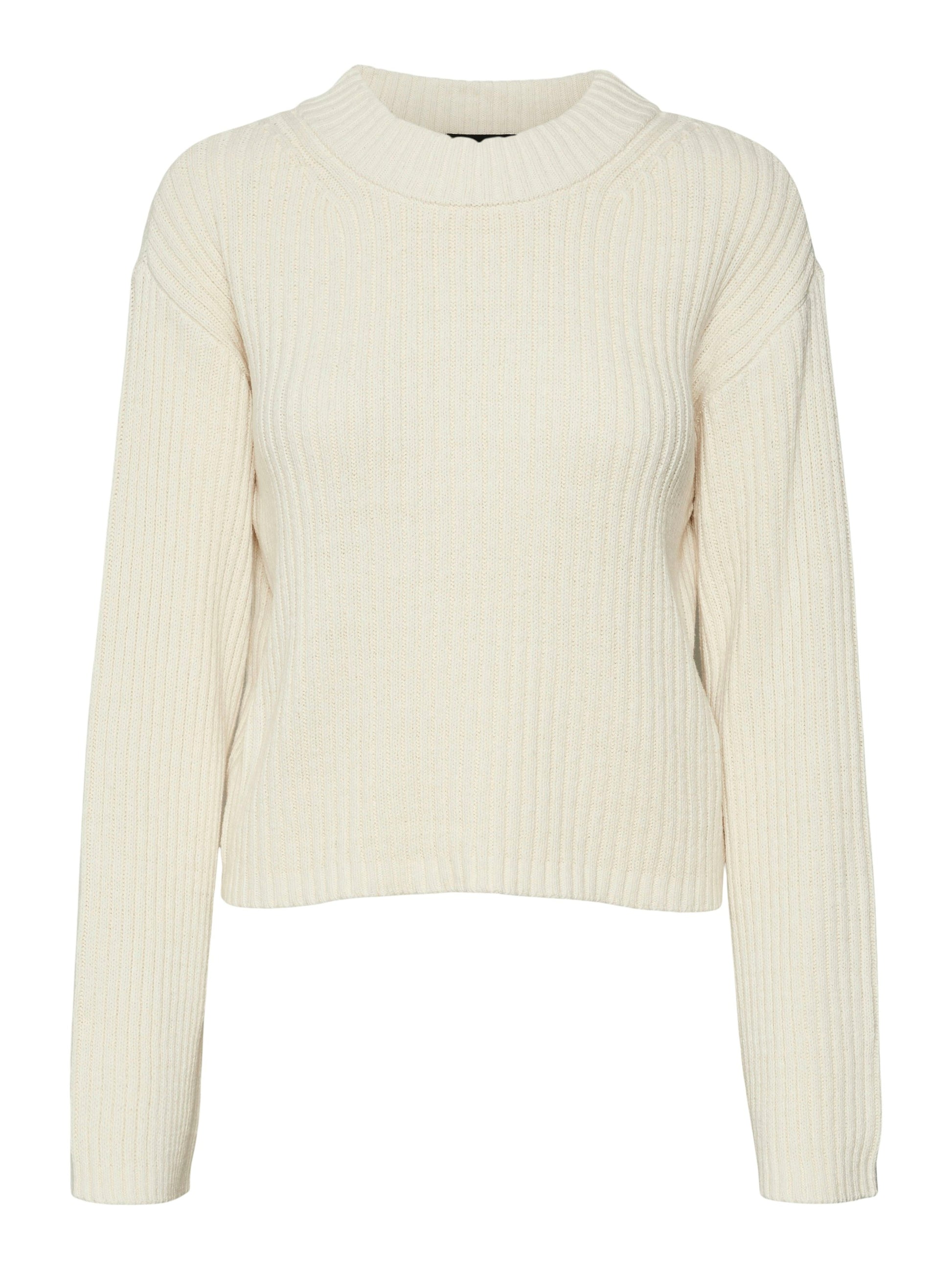 Vmhilde Ls O-neck Short Pullover Noos (Birch)